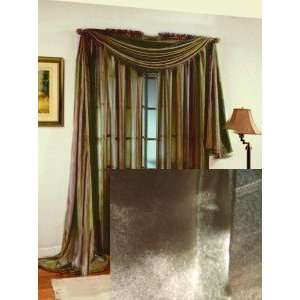    Ombre Sheer Voile Window Panel Green/Brown84L