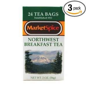 MarketSpice Tea Bag, Northwest Breakfast, 24 Count (Pack of 3)  
