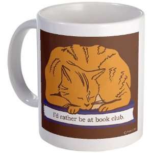  Book Club Cat Cat Mug by 