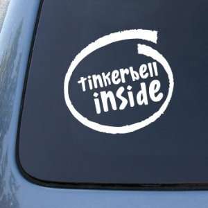 TINKERBELL INSIDE   Car, Truck, Notebook, Vinyl Decal Sticker #2184 