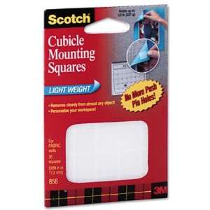  Cubicle Mounting Squares   Lightweight, Removable, 11/16 