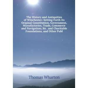   . and Charitable Foundations, and Other Publ Thomas Wharton Books