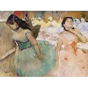 Lentrees Des Masques artist Edgar Degas 29.5x23 