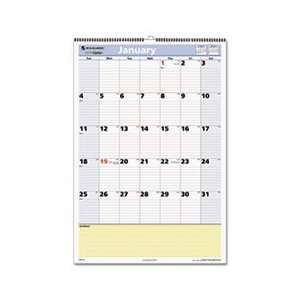  QuickNotes Recycled Wall Calendar, 15 1/2 x 22 3/4, 2012 