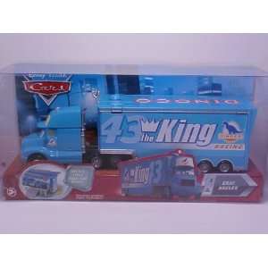  Disney Gray Dinoco Racing Hauler King 155 Scale Mattel 
