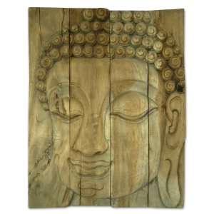  Wood relief panel, Total Peace