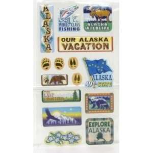  Alaska Scrapbooking Craft Crystal Sticker Sheet Around Alaska 