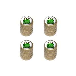 Frog Toad   Tire Rim Valve Stem Caps   Gold