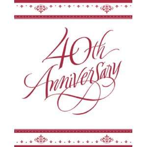  Ruby Wedding Party Invitations   40th Anniversary Health 