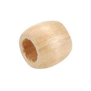 Barrel Wood Beads 13mmx11mm 18/pkg natural
