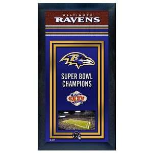  Baltimore Ravens Super Bowl Champions Framed Wall Art 
