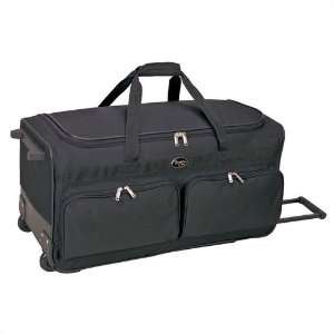  Travelers Club 83029 07 BLACK RED Wheeled Duffel With 