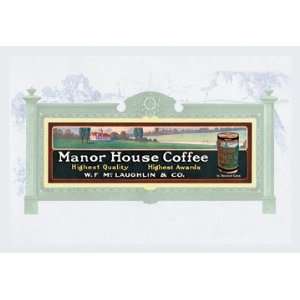  Manor House Coffee 12X18 Art Paper with Black Frame