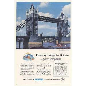   London Bell Overseas Phone Service Print Ad (48361)