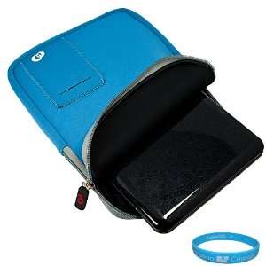 Sky Blue Vertical Neoprene Sleeve Carrying Case for Samsung Galaxy Tab 