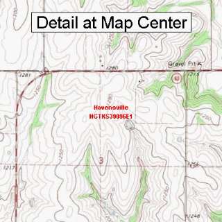   Topographic Quadrangle Map   Havensville, Kansas (Folded/Waterproof