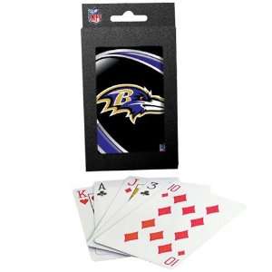   Ravens Team Logo Vortex Design Playing Cards