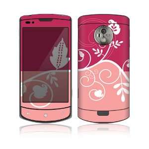  LG Optimus 7 (E900) Decal Skin   Pink Abstract Flower 