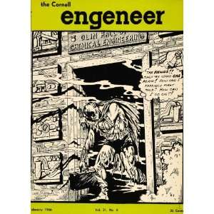   Cover Cornell Engineer Olin Hall Superhero Cartoon   Original Cover
