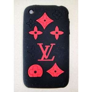  iPhone 3G 3Gs Black Designer Silicone Cover CASE Cell 