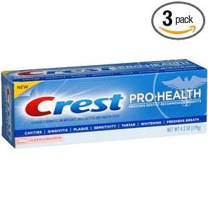  Crest Pro Health Toothpaste   Clean Cinnamon 4.2 oz (Pack 