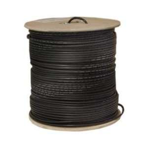   Coaxial Cable, 18AWG Solid Black, 1000 ft Spool (Bulk Cable) Office