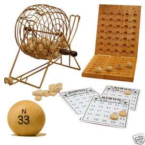 Bingo Game Supply Brass Bingo Cage Balls Master Board  