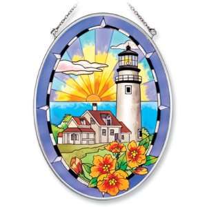   Cape Cod Lighthouse Design, 5 1/4 Inch by 7 Inch Oval