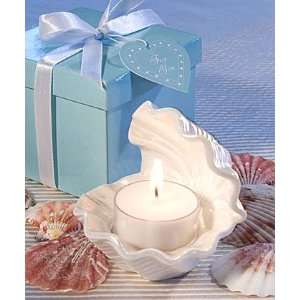  Oyster Shell Candle   Unique Wedding Favor