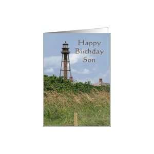    Happy Birthday Son, Sanibel Island Light Card Toys & Games