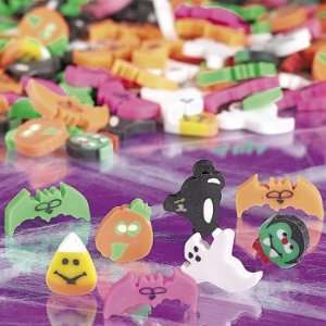  Halloween Mini Eraser Assortment   Basic School Supplies 