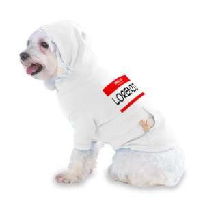  my name is LORENZO Hooded (Hoody) T Shirt with pocket for your Dog 