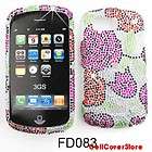   Crystal Hard Case Cover For Samsung Moment M900 Pink and Red Roses