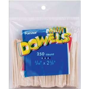  Mini Dowels 2 5/8 3/16 250/Pkg Arts, Crafts & Sewing