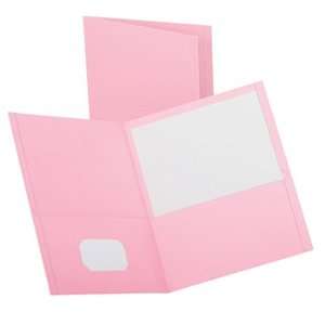 Oxford Twin Pocket Folders Pink 25
