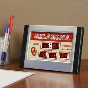  Oklahoma Sooners Alarm Scoreboard Clock