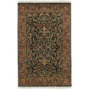  Surya Green Indo Turkish Hand Knotted Wool Rug, 8 ft x 11 