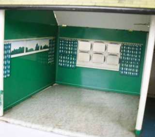 RARE Vintage Marx Ranch Style One Story Tin Litho Doll House  