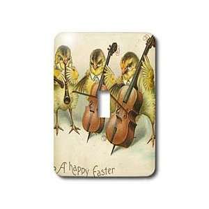 Cassie Peters Vintage   Easter Chicks   Light Switch Covers   single 
