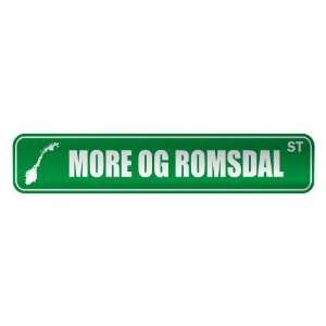   MORE OG ROMSDAL ST  STREET SIGN CITY NORWAY