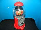 VINTAGE   METAL AND GLASS JELLY BELLY GUM BALL MACHINE   BANK   FREE 