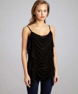 Bailey 44 black draped jersey Hedwig top  