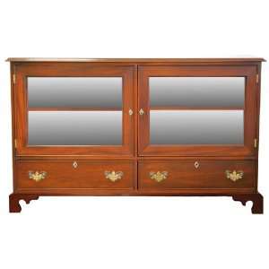  Chippendale Glass Door TV Platform