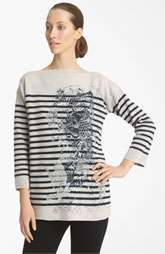 Jean Paul Gaultier Fuzzi Tattoo Pattern Knit Sweater $645.00