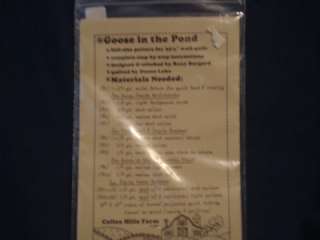   the Pond Quilt Pattern Wall Hanging 35 ½ Z 23 Complete instructions