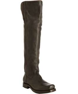 Frye grey leather Heath Piping tall boots  