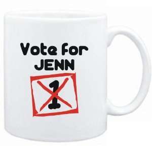  Mug White  Vote for Jenn  Female Names Sports 