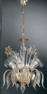 TOPDOMUS Murano glass artistic chandelier 304/4 crystal glass and 