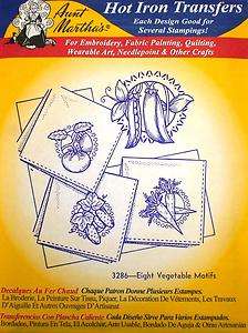 New Aunt Marthas Vegetable Pattern Transfer Embroidery  