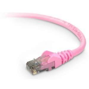  Belkin Cat.6 UTP Cable. 12FT CAT6 PINK SNAGLESS PATCH CABLE 